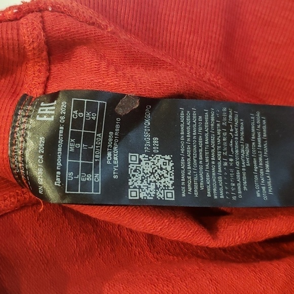 Guess Sweat Shirt Crew Neck Red Diamond Logo ? Embroidered Men Size L CA20 - Picture 8 of 13